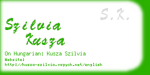 szilvia kusza business card
